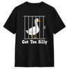 Funny Duck Print Casual Sports Printed Tshirt Women Round Neck Running Fitness Short Sleeves Tops Womens Activewear Fashion