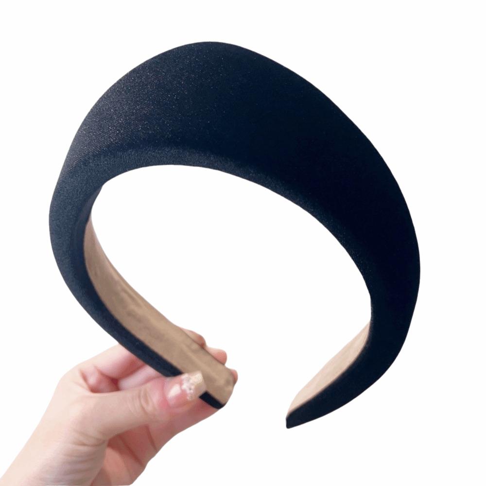 Individual Wide Edge Hair Hoop Elegant Retro Hair Accessories Velvet Triangle Headband  Banquet