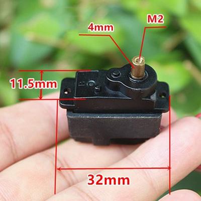 Dc 3V-6V Micro Mini M10 Motor Gearbox 12G Metal Steering Gear 360 Degree