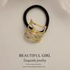 Minimalist Metal Hair Ring - New Korean Style High-End Ponytail Tie Rubber Band.