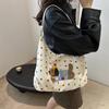 Stylish White Pu Tote Bag For Women With Unique Design And Trendy Street Style Features