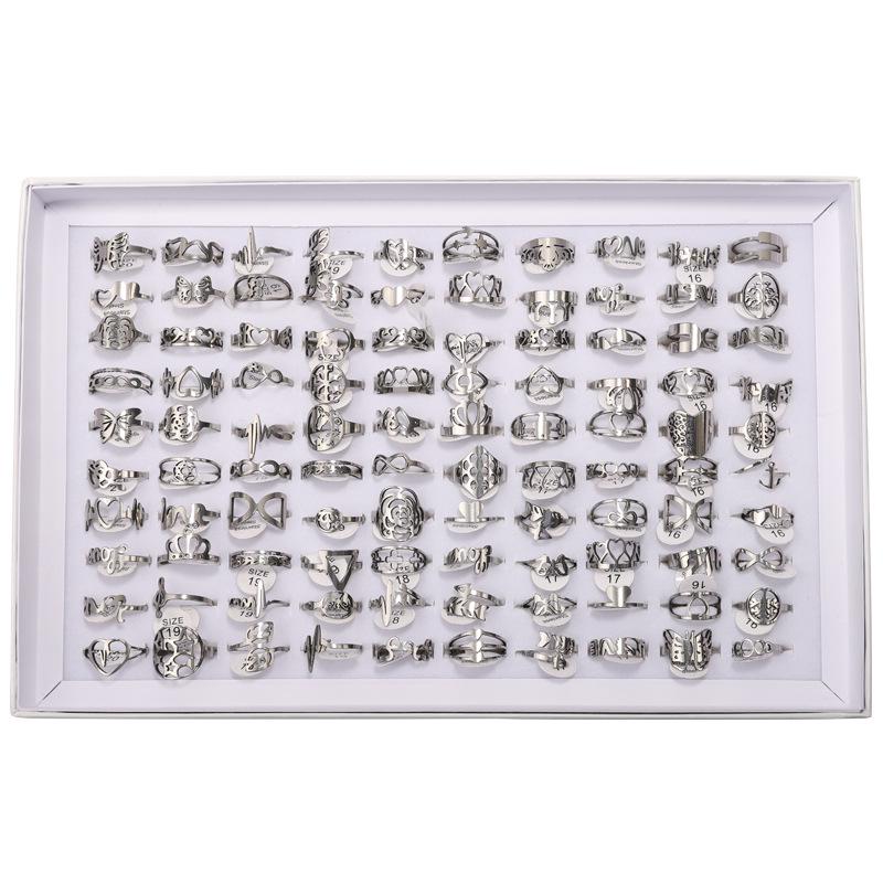 

Кольцо для вырезания цветов из нержавеющей стали разных стилей - Смешанные цвета и дизайны Size 7