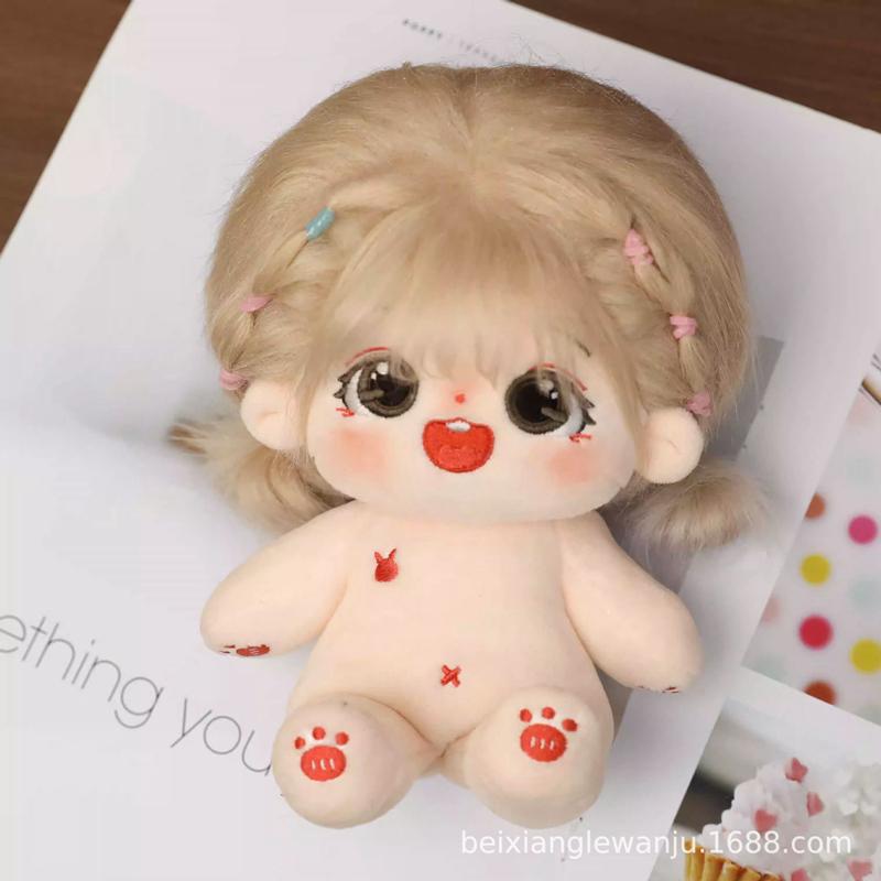 Kawaii IDol Doll 20cm Anime Plush Star Dolls Stuffed Customization Figure Toys Cotton Baby Plushies Toys Kids Collection Gifts