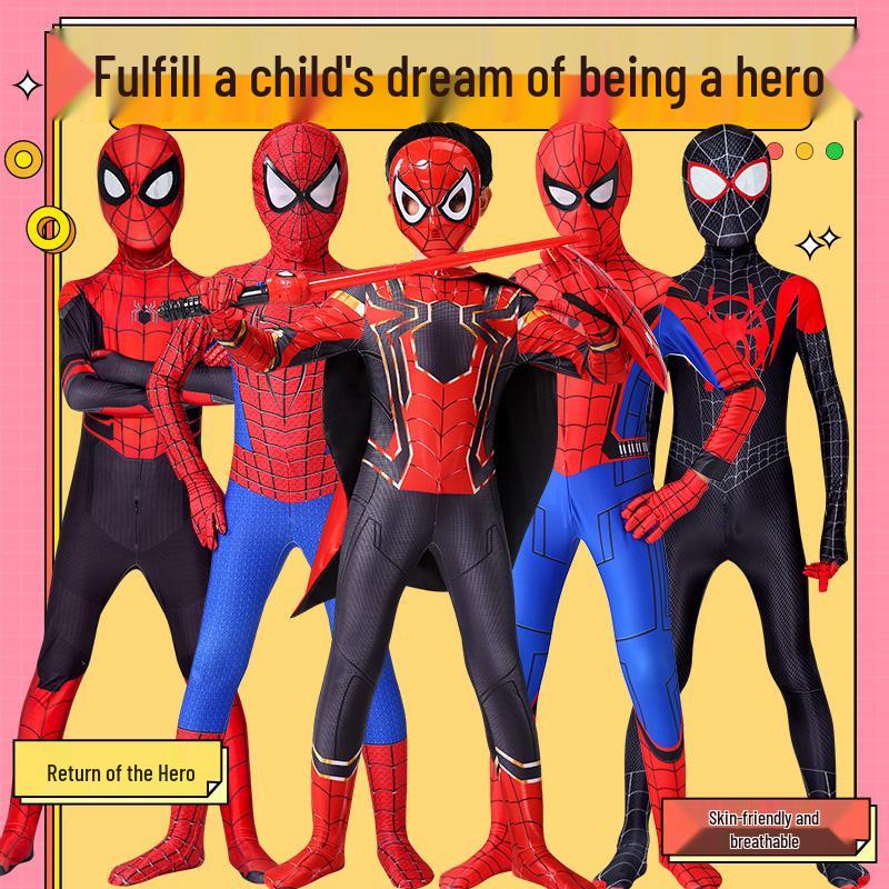 

Детский костюм супергероя: Наряды Человека-паука, Ультрамена, Железного человека Kids 130 (Height 120-130cm)