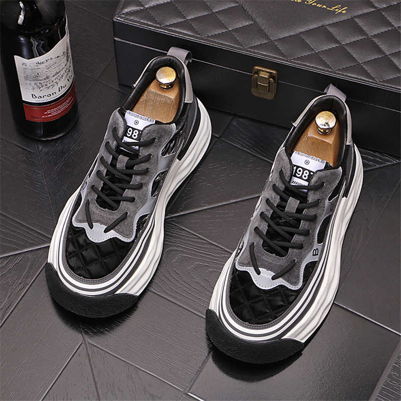 

Осенняя мода мужские кроссовки дышащая ПУ обувь для мужчин повседневная спортивная дышащая мужская вулканизированная обувь легкая сетчатая обувь 38 чёрный