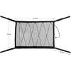 Kaskawise Car Ceiling Cargo Net Pocket,31"x21" Adjustable Double-Layer Mesh SUV Roof Organizer Long Trip Ceiling Storage Net,Car Camping Cargo Net