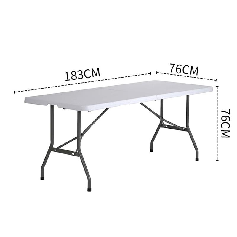 6FT Fitted Stretch Tablecloth Spandex table cloth Table Skirt Black/White Universal for Party, Banquet, Wedding and Events