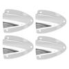 4PCS Marine Wire Cable Vent Cover Polished Easy Installation Stainless Steel Clam Shell Ventilator for Boat Yacht