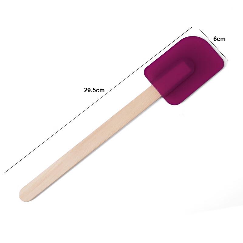 Beech Wood Handle Silicone Spatula Set