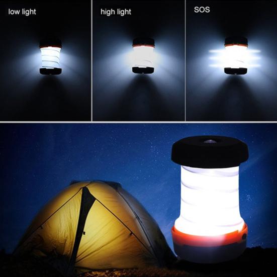 Portable Retractable Outdoor Emergency Camping Hiking LED Lamp Tent Lantern