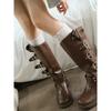 Lolita Ladies Lace Long Socks Autumn and Winter Warm Knee Sexy Lace Knee High Stockings Over Knee Thigh Stockings Boot Socks