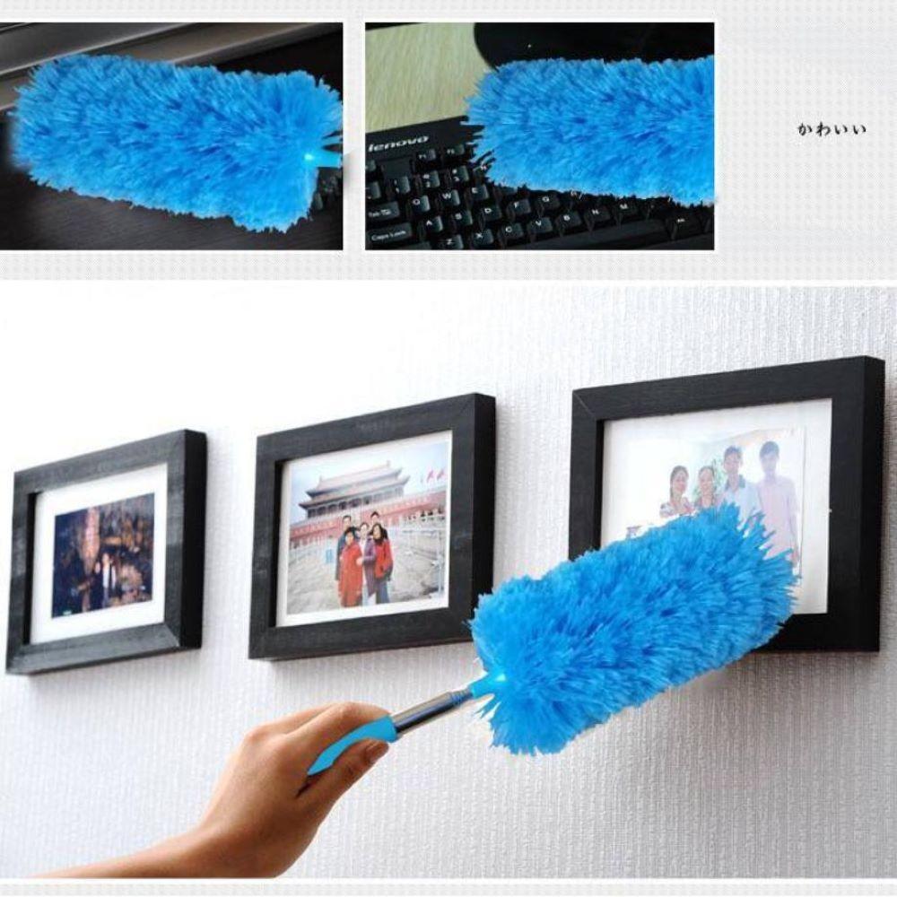 Retractable Microfiber Duster Household Desktop Cleaning Feather Duster