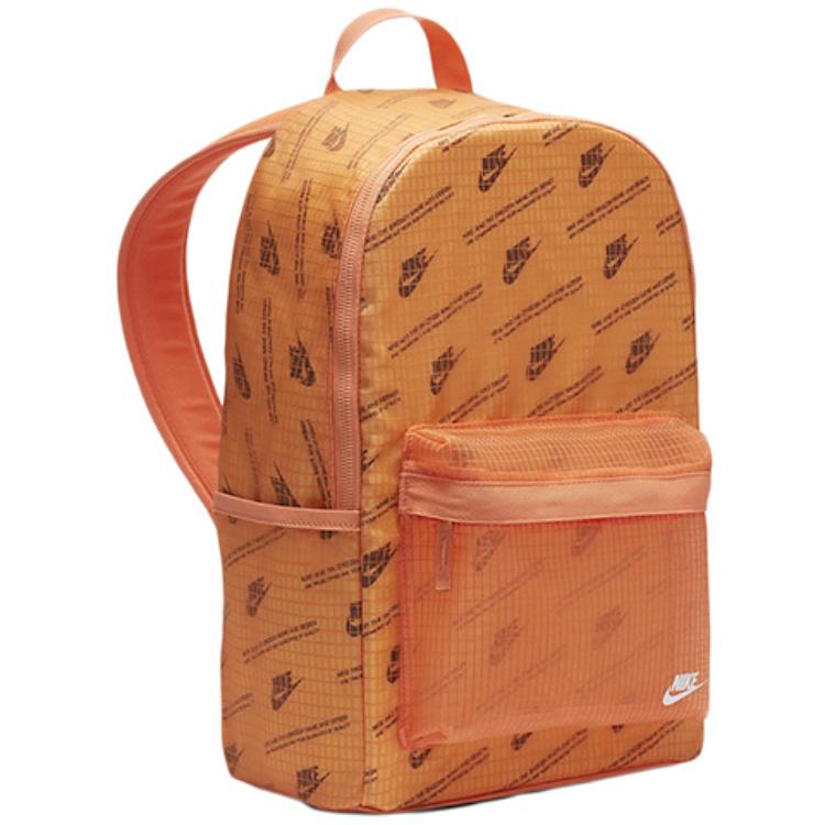 Nike Heritage Polyamide Backpack Regular Unisex Orange CK7444-884