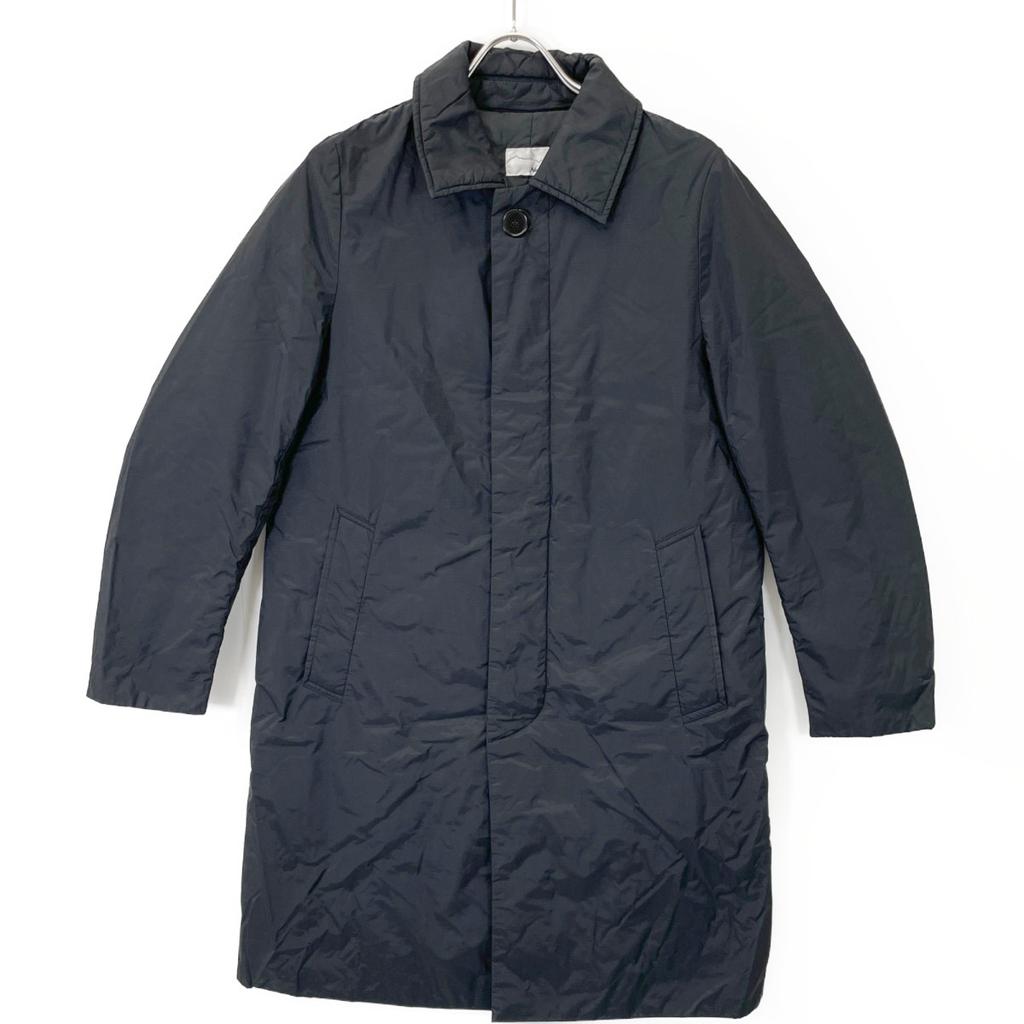 NANGA Old logo black bark color down coat coat S blackUsed