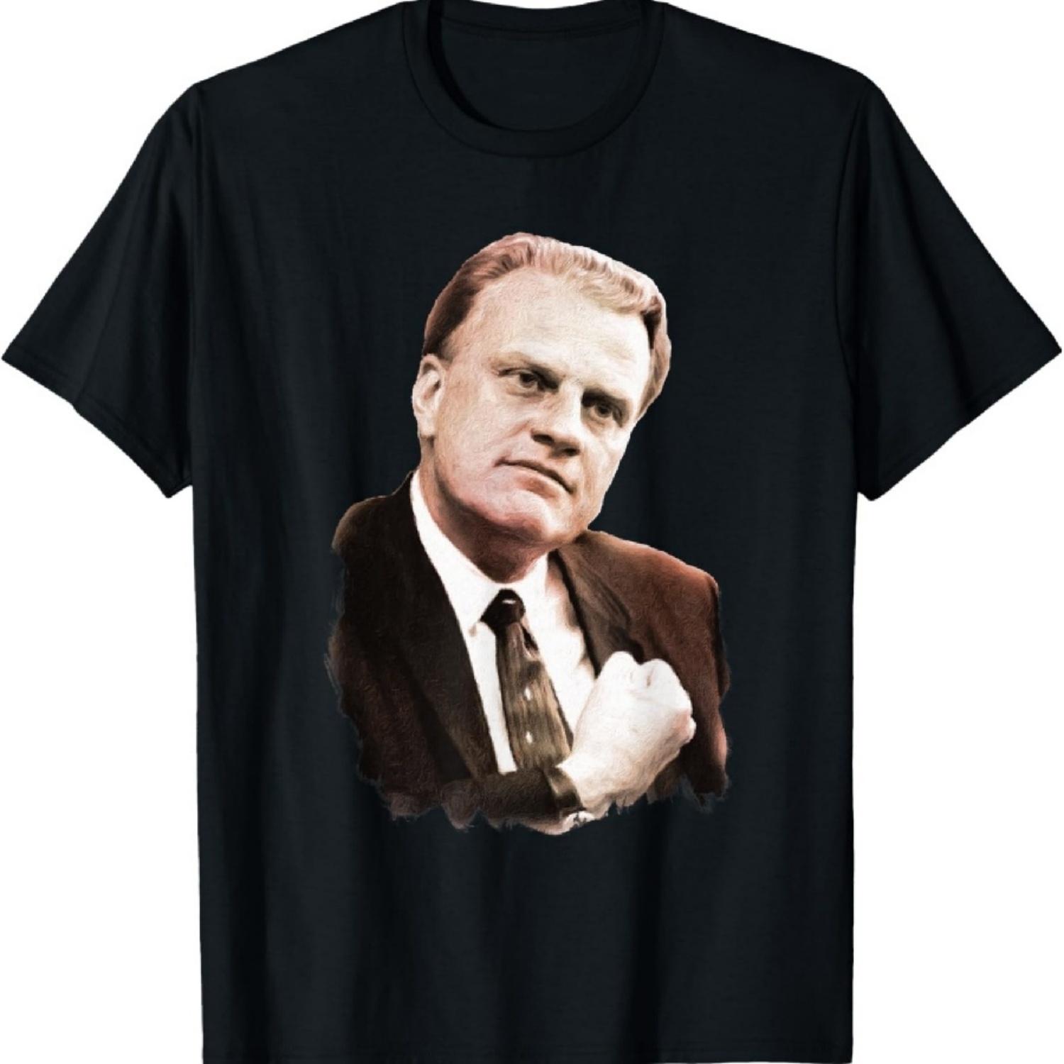 Футболка Билли Грэма, проповедника возрождения, евангелиста XXXXXL чёрный