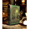 Grimoire Vintage Leather Journal, Tree of Life Fat Journal, Blank Spell Book of Shadows Celestial Gifts For Him Her