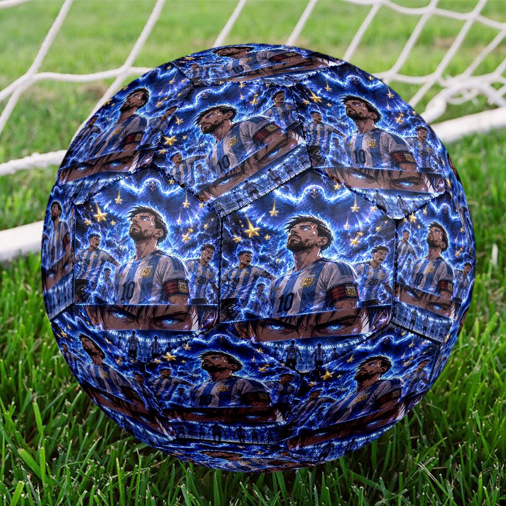 Messi 10 Number World Champions Size 5 Football Machinestitched Indooroutdoor Universal Football Unique Gift For Soccer Lovers Birthdaychristmas Weddi