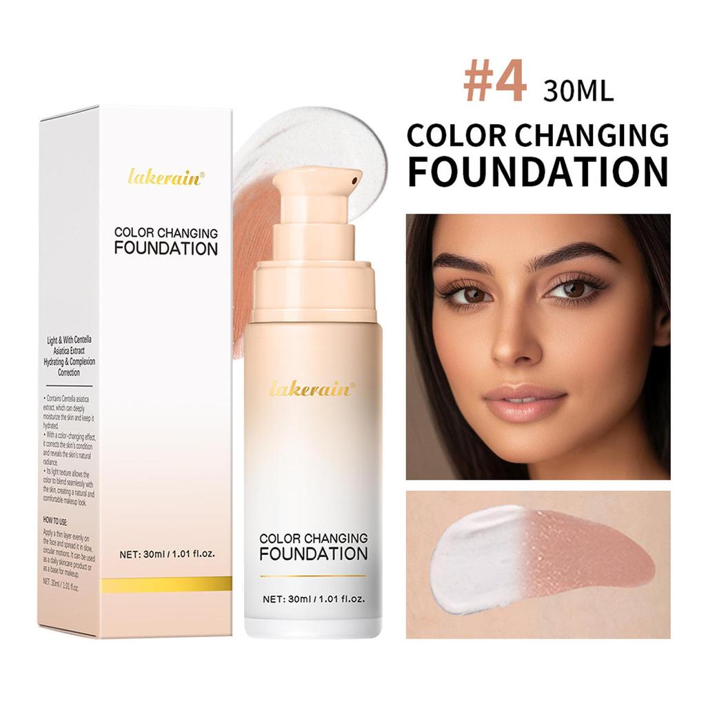 Fond de ten magic, culoare schimbătoare, acoperire lichidă, auto-colorantă, cremă CC, cosmetice, bază de machiaj de lungă durată