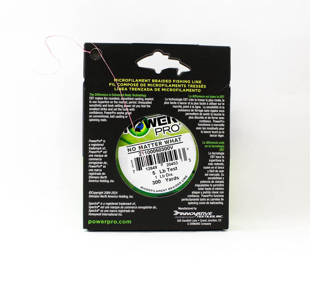 Power Pro Braided Spectra Line 5lb x 300yds Red (4533)