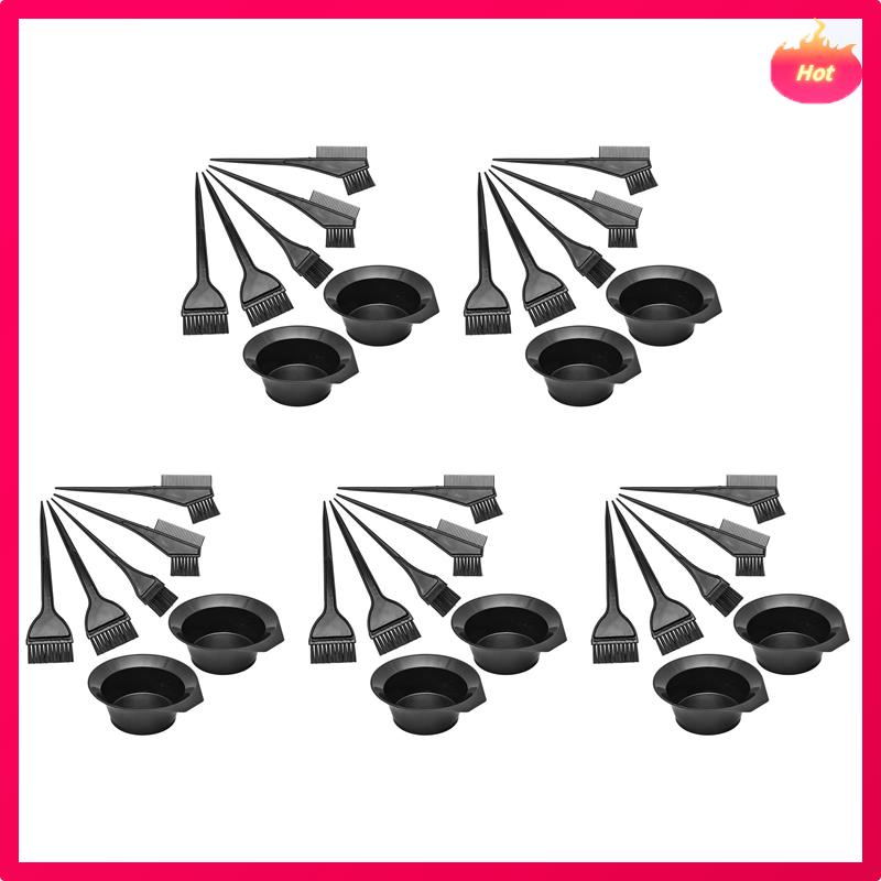 Hair Dye Color Brush And Bowl Set, Hair Color Brush Mixing Bowl Kit 35 Piece