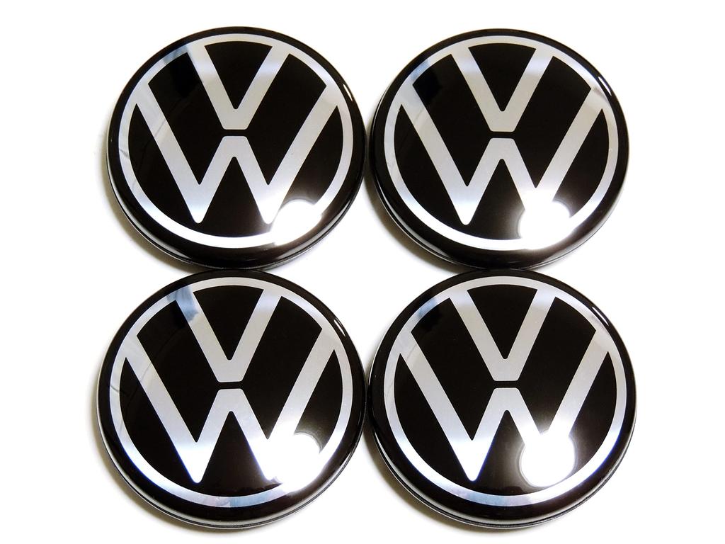 Volkswagen Genuine Wheel Center Caps 56 mm 4-Piece Set (Part No. 1S0 601 171 FOD)