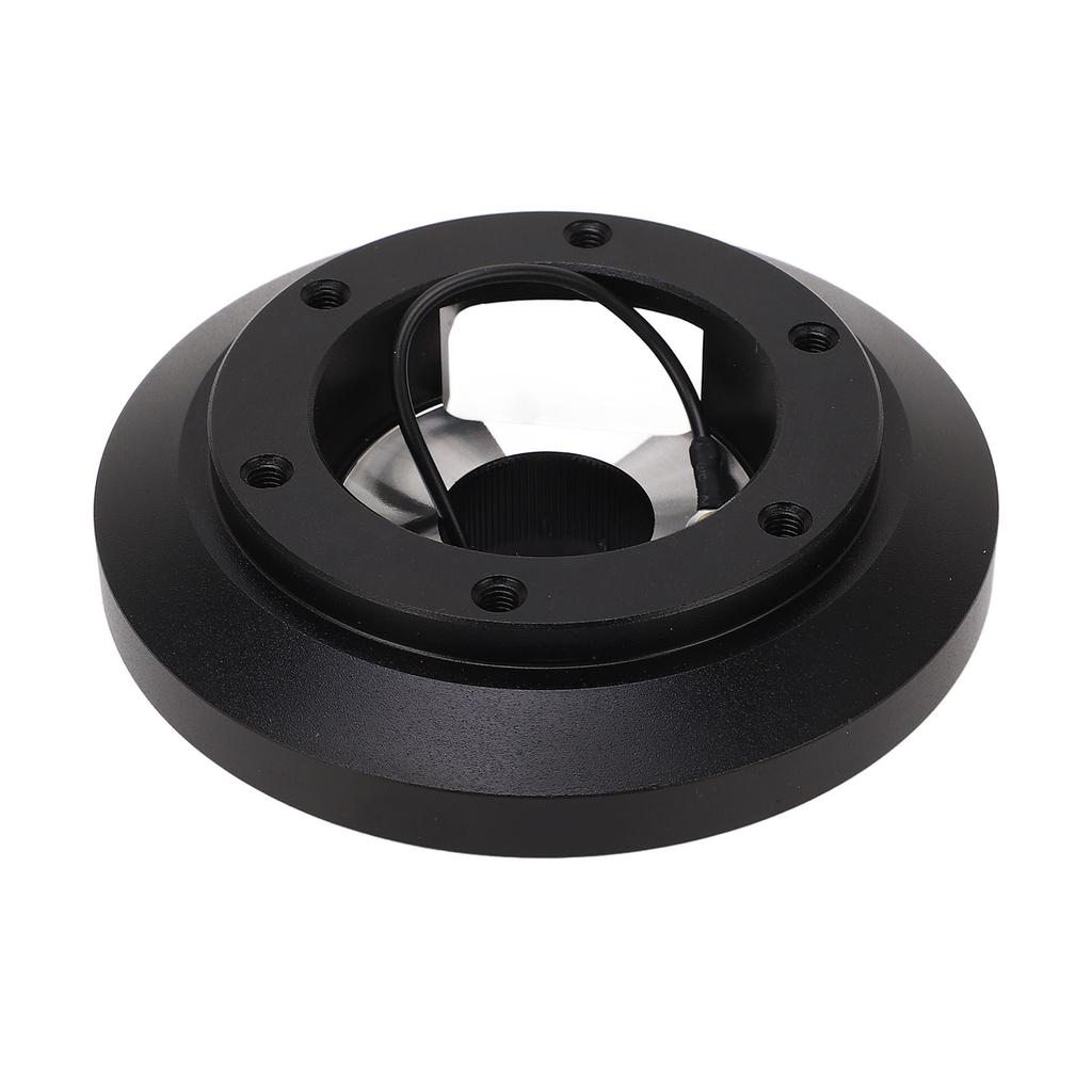 6-Loch-Lenkradadapter, schwarzes Aluminium, verbessert den Fahrkomfort für A3 A4 A6 A8