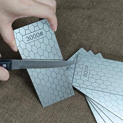 400-1200#Diamond Knife Sharpener Grinder Fine Grinding Whetstone Diamond Sharpening Stone Kitchen Knives Polishing Tools 2Pcs