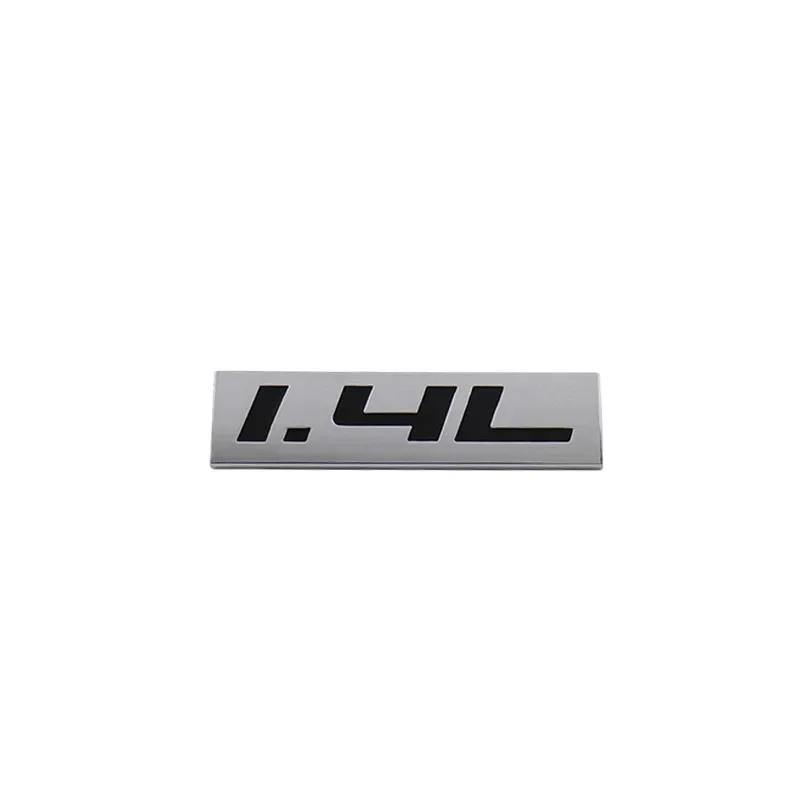 Premium 1.4L 1.4 L for Universal car Engine Hood Fender trunk Tail Rear Bonnet Nameplate Decal Emblem Badge Sticker