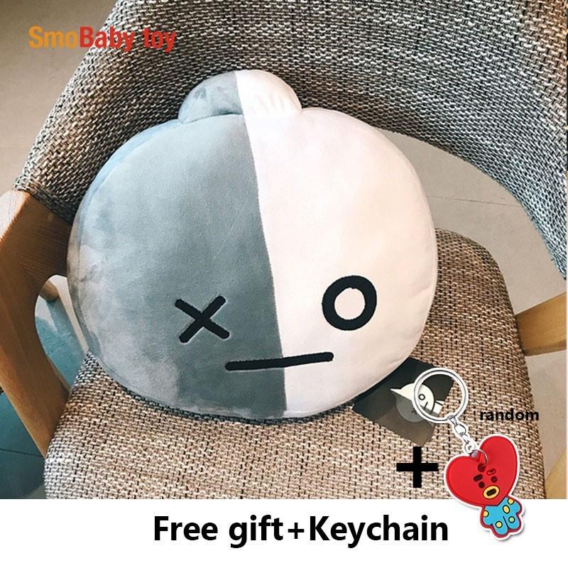 KPOP BTS Cartoon Plush Toy Pillow Doll SHOOKY RJ COOKY TATA Cushion Home Decor +FREE GIFT