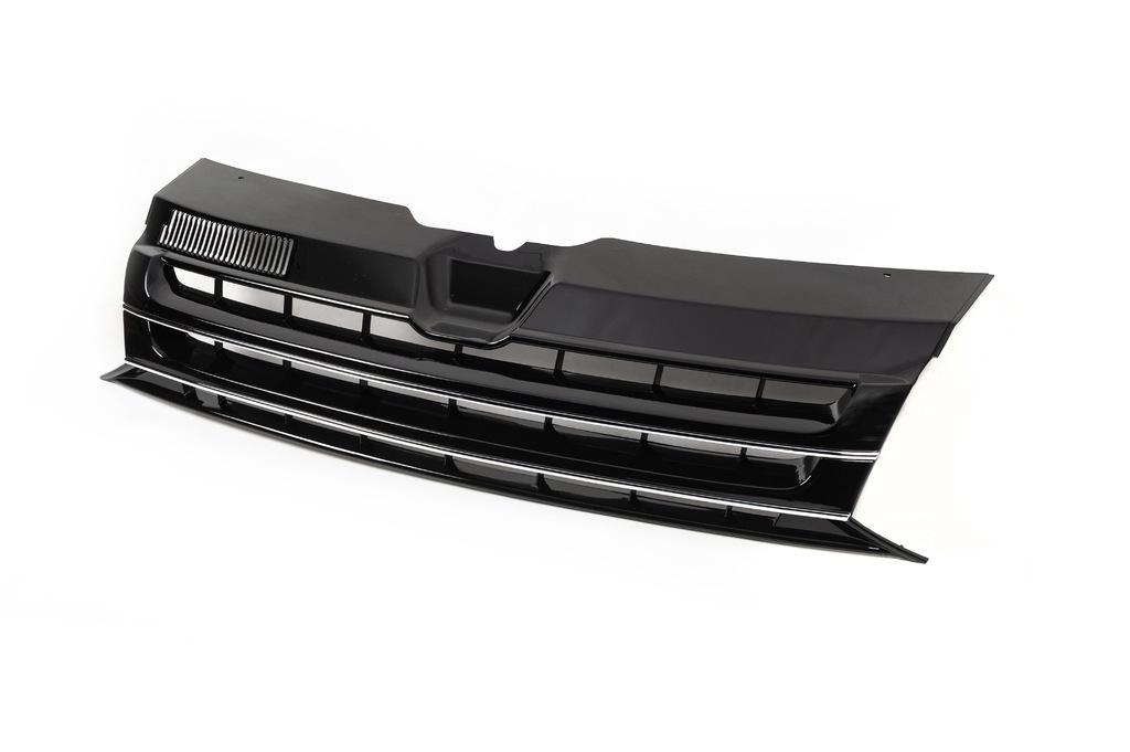 Передняя решетка Черный глянец (без эмблемы) для Volkswagen T5 2010-2015 гг