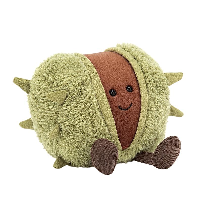 

JELLYCAT Fun Food Series Horse Chestnut Companion Doll Plush Doll 11cm Height