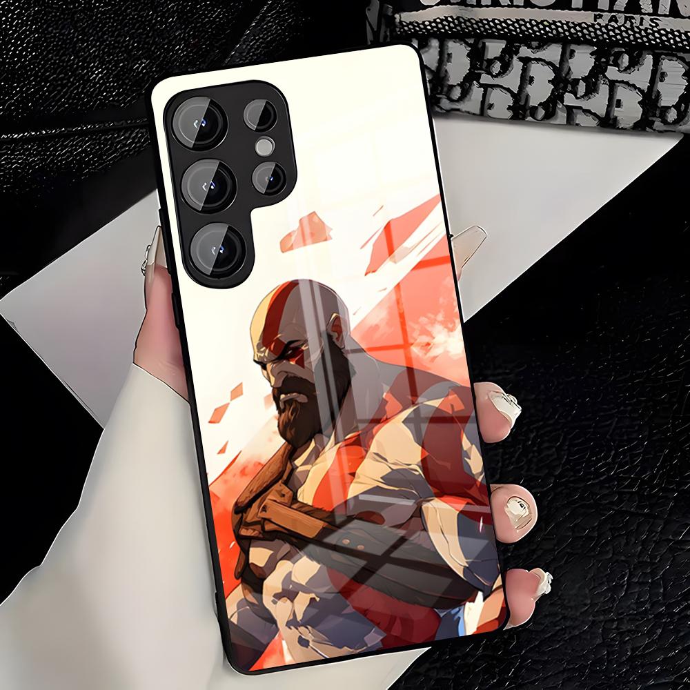 G-God Of Wars Game Phone Case For Samsung S26 S25 Plus S20 S20 Plus S22 Ultra S23 FE S21 Plus S21 Ultra Glass Cover