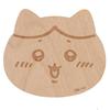 Officially Licensed Chiikawa Wooden Coaster, Approx. 9 X 8 Cm, Hachiware Colors, Brown, CKW12-346