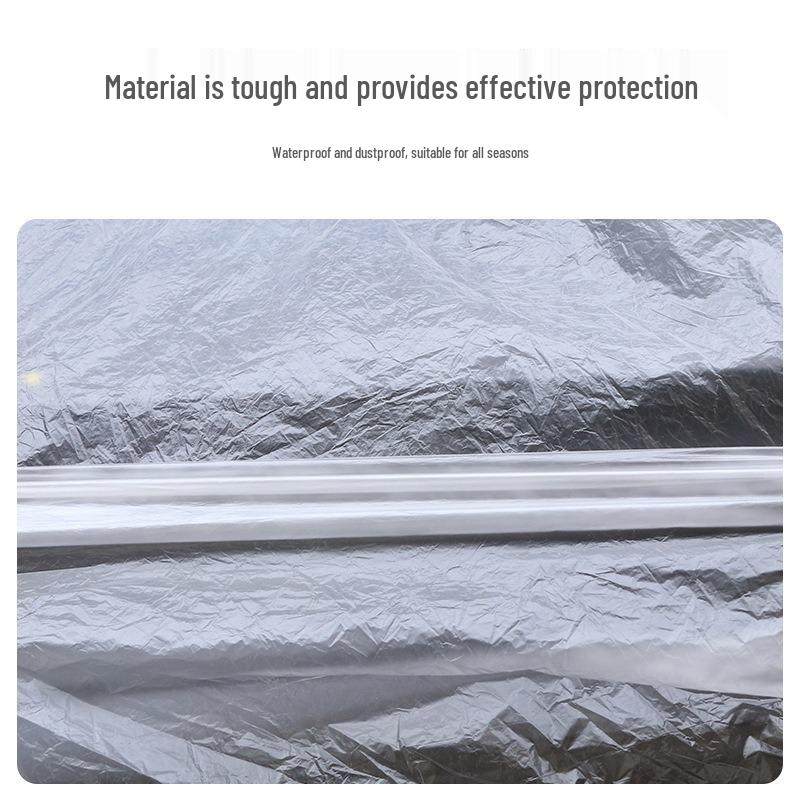 Universelle transparente Autoabdeckung: Sonnen-, Staub- und Regenschutz für Limousinen und SUVs - Ganzjahreseinsatz.