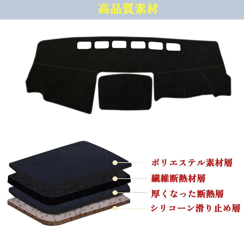 Blazeray Dashboard for Nissan NV200 2009 Interior Parts Polyester Material Sun Protection Durable 1 Piece Set Mat/Cover (May - Present) - - - - -
