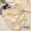 Girls New Menstrual Period Pure Cotton 10A Antibacterial Crotch Waist Breathable Briefs