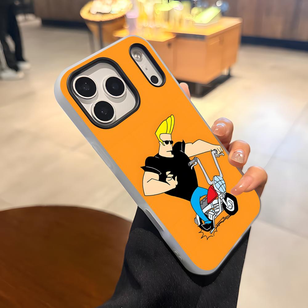 Johnny Bravo Anime Phone Case For IPhone 17 Air 16 E 15 14 Plus 13 12 11 Pro Max Jelly 2 In 1 Protective Case