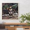 Attack Titan Customize Your Name Diamond Painting Round Diamond Rhinestones Mosaic Diamond Embroidery Wall Paintings Rhinestones Gift Frameless