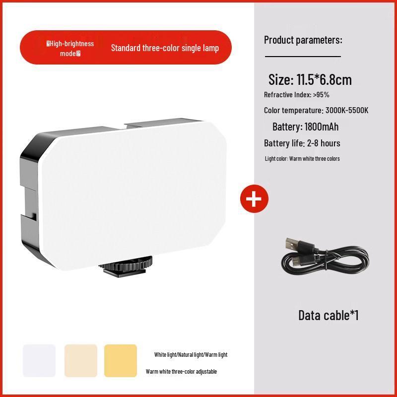 Rechargeable RGB LED Fill Light for DSLR - Portable and Professional Photography Lighting