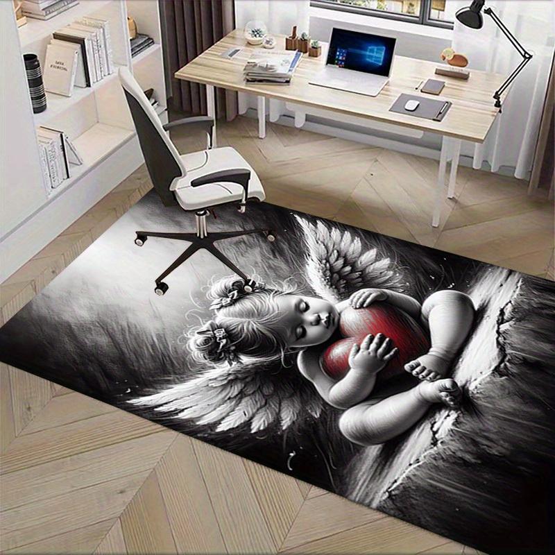 Angel, Heart, Innocence Office Carpet Soft Polyester Entrance Carpet Washable Non Slip Machine Washa