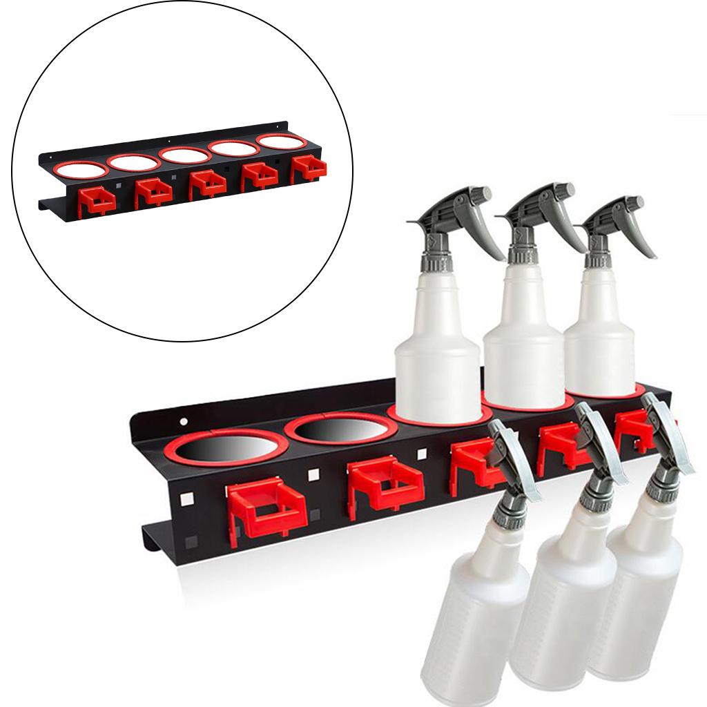 Spray Bottle Holder Bottle Storage Rack Car Wash Tool Car Beauty Accessory Cleaning Detailing Tool Organizer for Garage Home