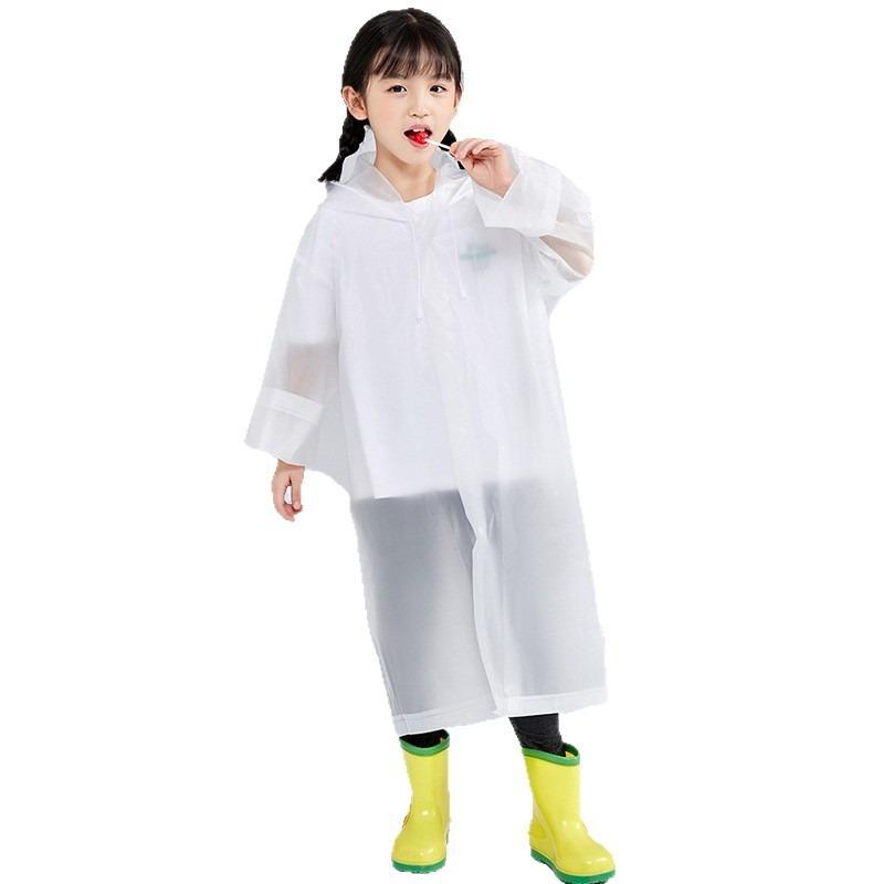 EVA disposable children's raincoat thickened full body integrated school season kindergarten primary school students boys and girls portable