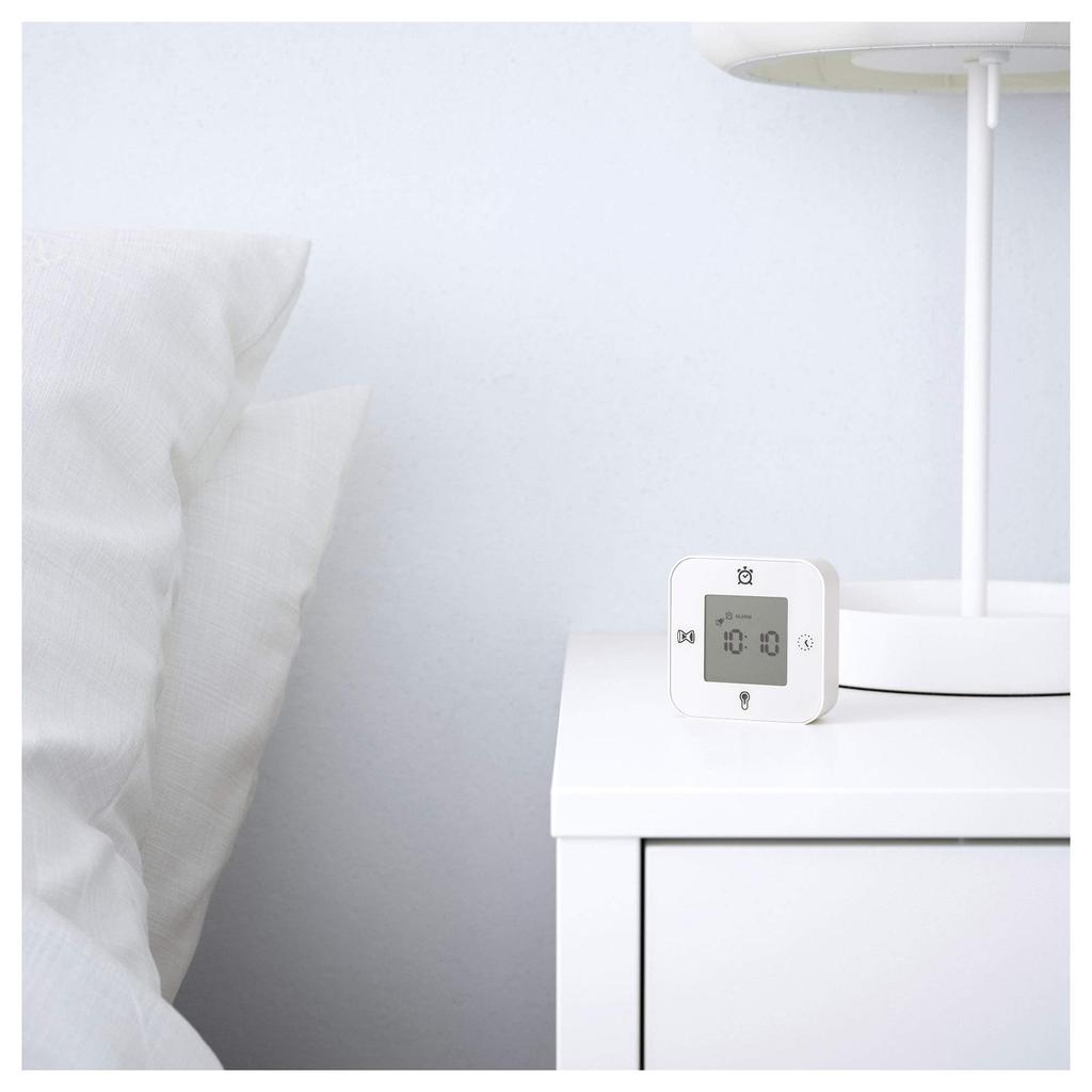 IKEA KLOCKIS Clock Thermometer Alarm Timer White