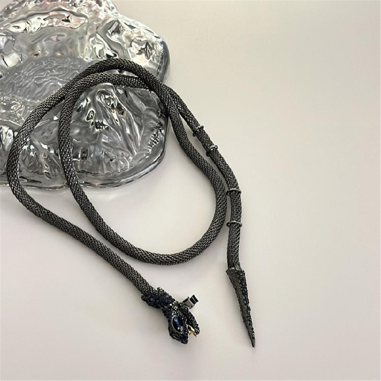 Novelty Snake Waist Belt Chain Vintage Aesthetic Rhinestones Jewelry for Jeans Body Jewelry for Women
