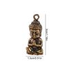 Retro Miniature Sakyamuni Buddha Pendant Brass Crafts Mini Brass Buddha Ornaments Handcraft Mini Buddha Figurine Home Decor