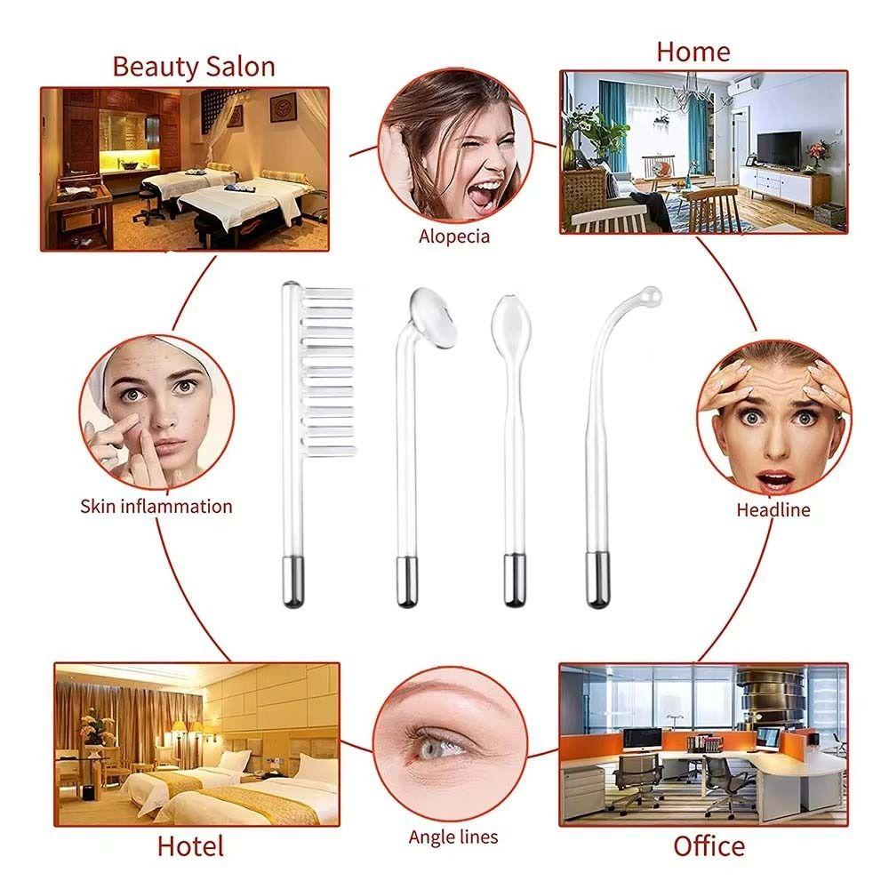 4-in-1 High Frequency Facial Treatment Tool Acne Spot Remover Beauty Device for Acne Treatment