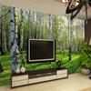 3D Mural Green Birch Forest Wallpaper Living Room Bedroom Sofa TV Background Wallpaper