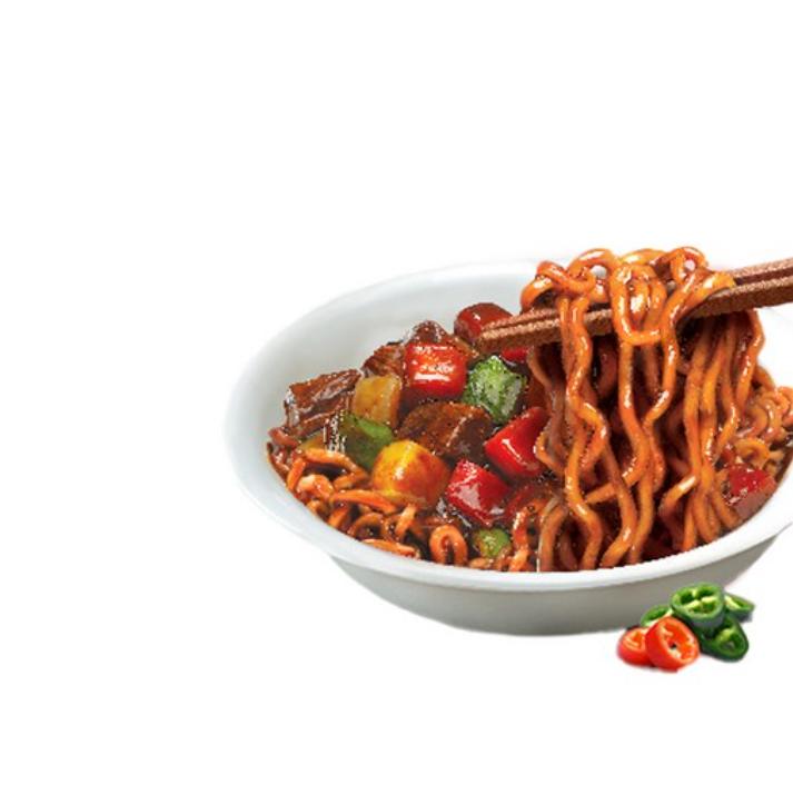 Nongshim Chapagetti Sichuan Spicy 137g × 4 Packs – Korean Spicy Black Bean Noodles