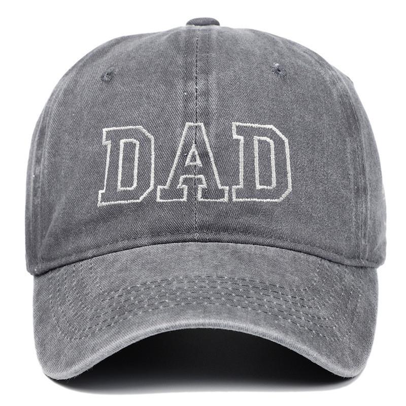 Dad Mom Embroidered Baseball Cap With Cotton Material For Summer Casual Style