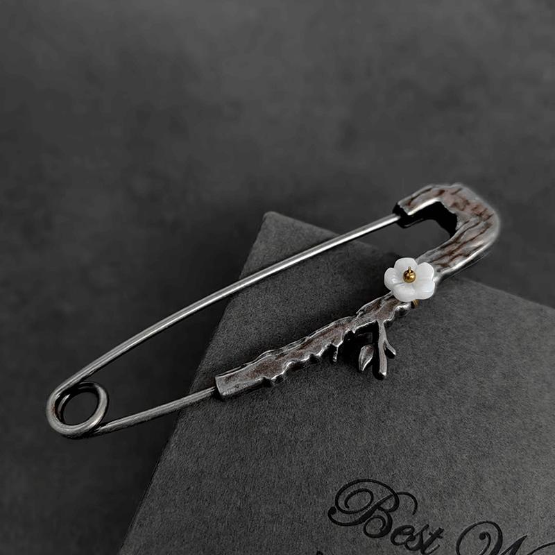 Blommeblomst Store Pins Til Tøj Metal Sikkerhedsnåle Jeans Kjole Tørklæde Justerbare Pins